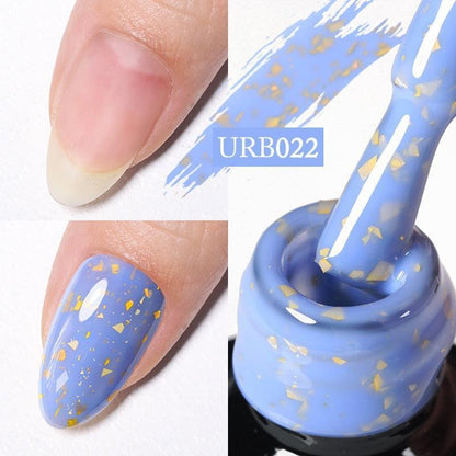 UR SUGAR 7ml Gold Glitter Gel Nail Polish Platinum Shining Mineral Sequins Soak Off UV LED Gel Nail Semi Permanent Manicure - HEPSIBAH SHOP