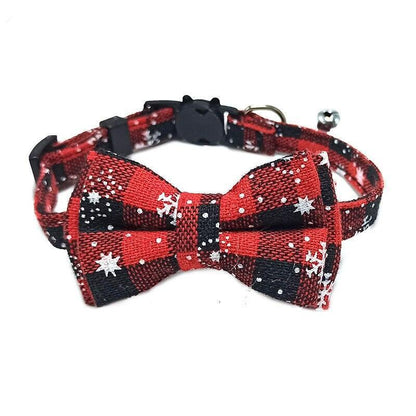 Pet Collar Cute Adjustable Plaid Cat Bow Tie - HEPSIBAH SHOP