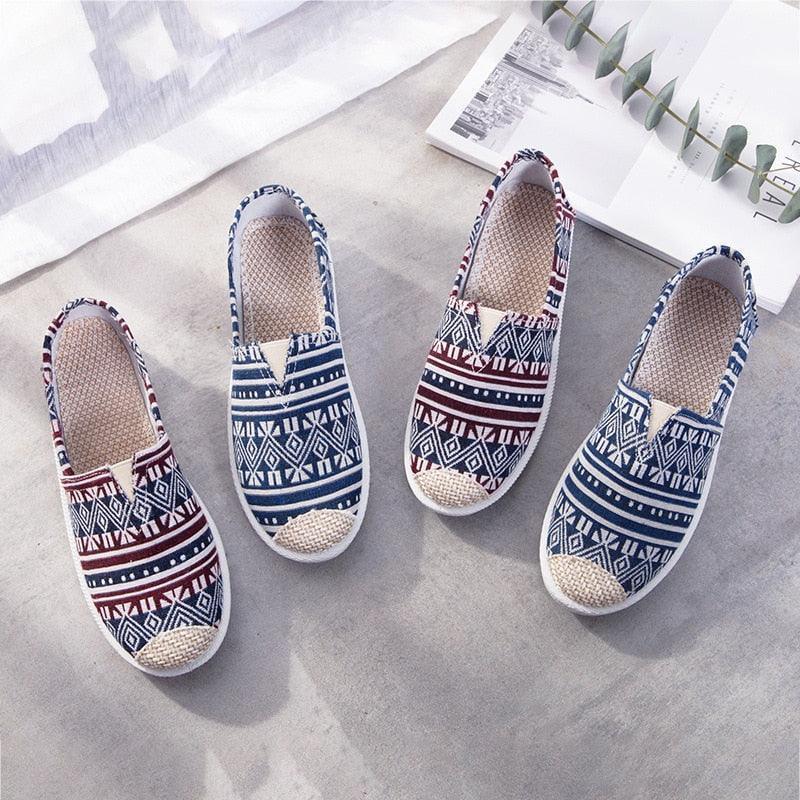 New Print Women Sneakers Slip On Light Mesh - HEPSIBAH SHOP