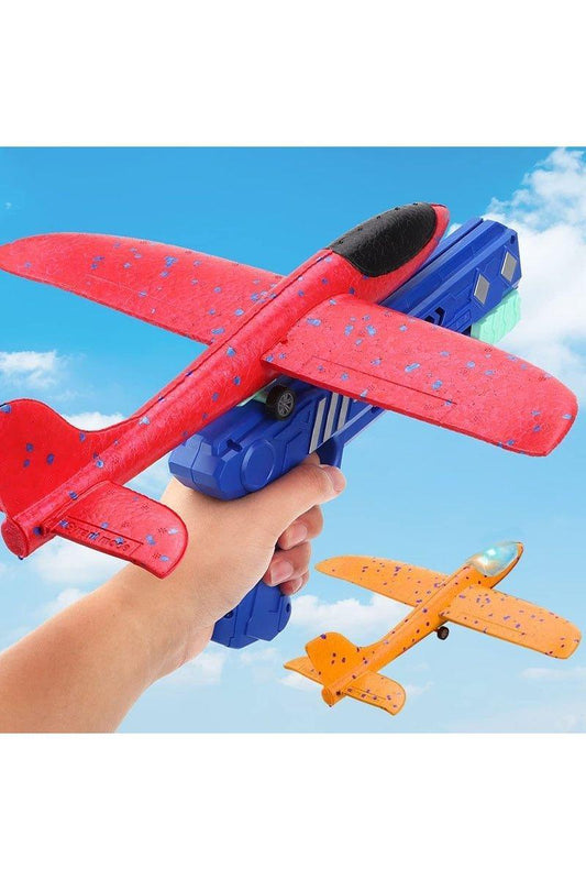 Foam Plane 10M Launcher Catapult Airplane Gun Kids Toy - HEPSIBAH SHOP