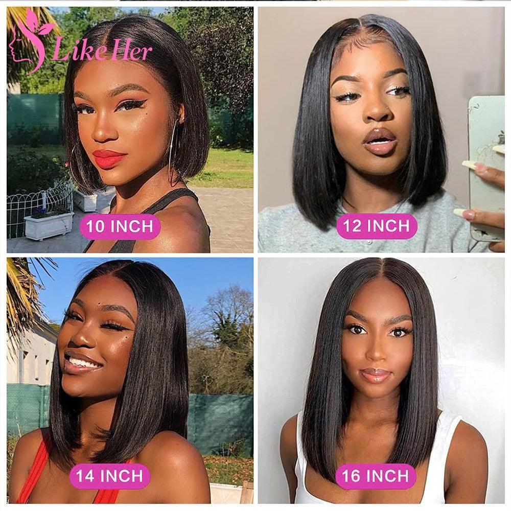 Straight Bob Wig Lace Front Human Hair - HEPSIBAH SHOP