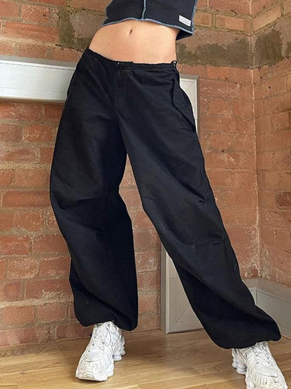 Streetwear Drawstring Cargo Pants - HEPSIBAH SHOP