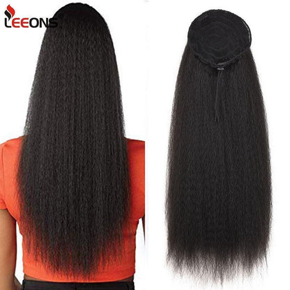 Drawstring Puff Ponytail Straight Hair Extensions - HEPSIBAH SHOP