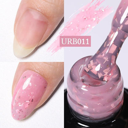 UR SUGAR 7ml Gold Glitter Gel Nail Polish Platinum Shining Mineral Sequins Soak Off UV LED Gel Nail Semi Permanent Manicure - HEPSIBAH SHOP