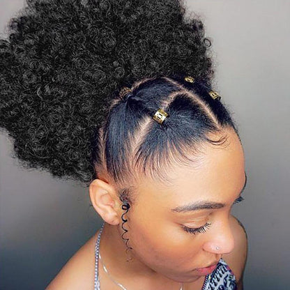 Short Afro Puff Synthetic Hair Extention - HEPSIBAH SHOP