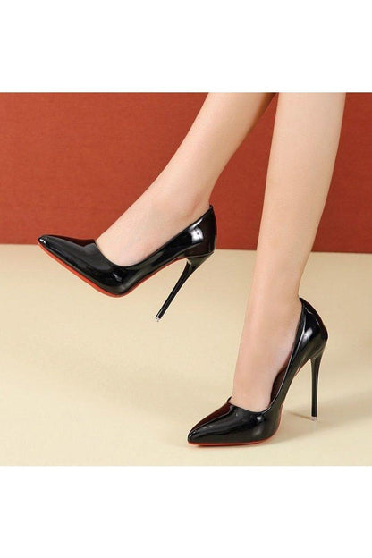 Stiletto Heel Pointed Toe Court Shoes - HEPSIBAH SHOP