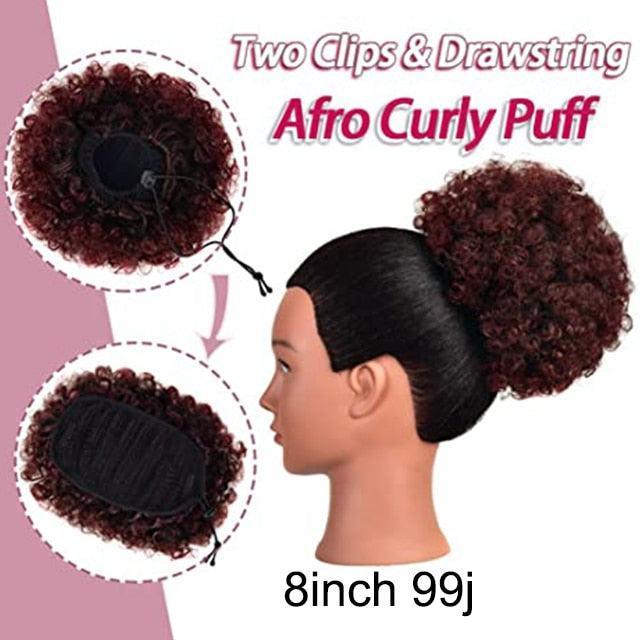 Short Afro Puff Synthetic Hair Extention - HEPSIBAH SHOP