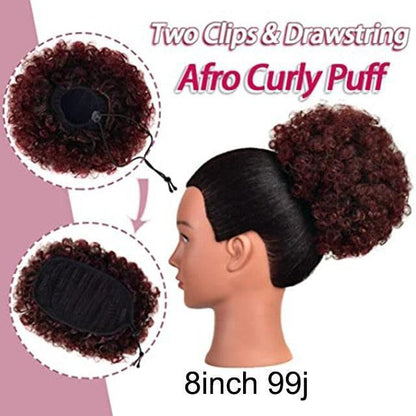 Short Afro Puff Synthetic Hair Extention - HEPSIBAH SHOP