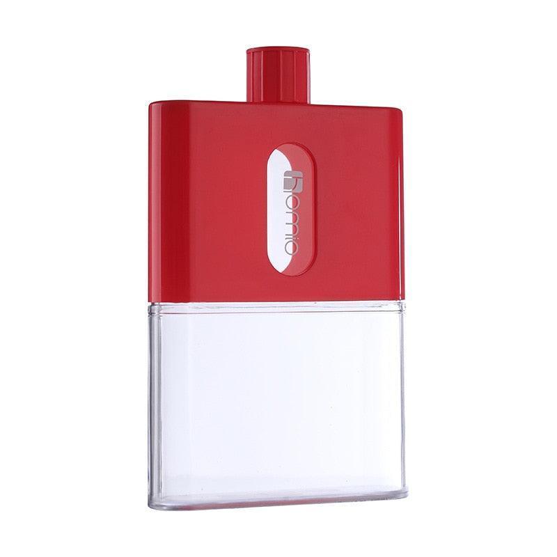 BPA FREE Travel Plastic Flat Water Bottle Flask 500ml - HEPSIBAH SHOP