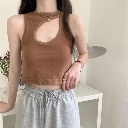 Knitted Binder Chest Woman Tank Tops - HEPSIBAH SHOP