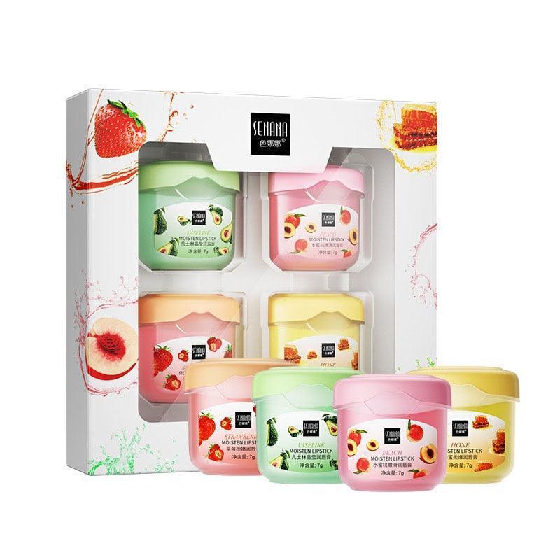 6/1 Pcs Lip Balms Moisturizing Non-sticky Fruit Series - HEPSIBAH SHOP