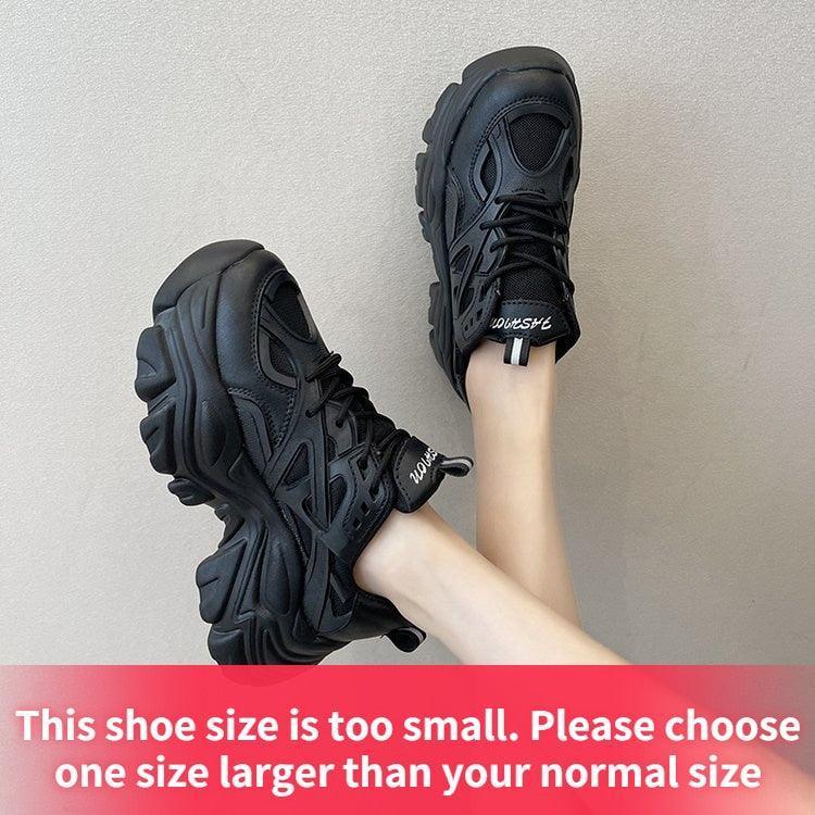 New Black Dad Chunky Women's Sneakers - HEPSIBAH SHOP