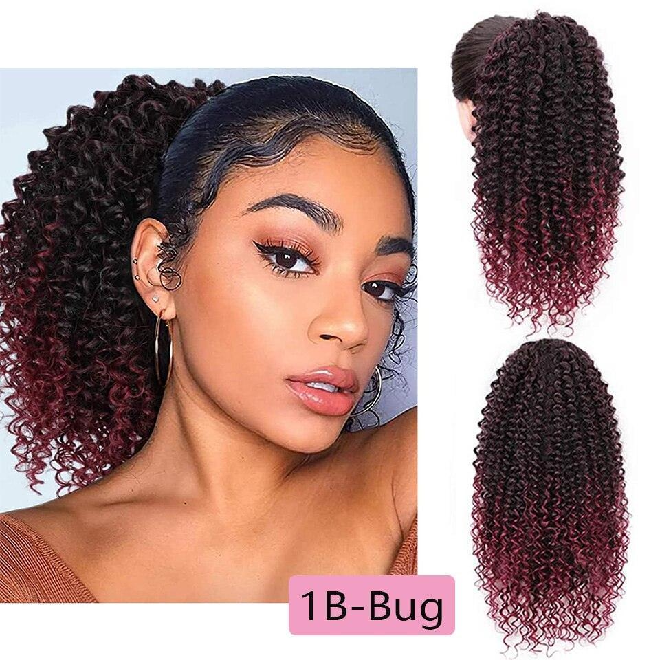 Synthetic Drawstring Puff Ponytail Afro Kinky Curly Hair Extension - HEPSIBAH SHOP