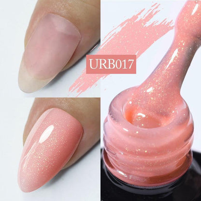 UR SUGAR 7ml Gold Glitter Gel Nail Polish Platinum Shining Mineral Sequins Soak Off UV LED Gel Nail Semi Permanent Manicure - HEPSIBAH SHOP