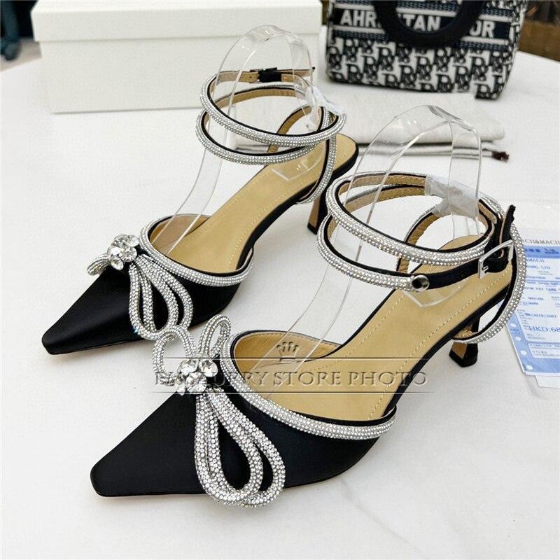 Luxury Satin Pointed Toe Sandals For Girls - HEPSIBAH SHOP