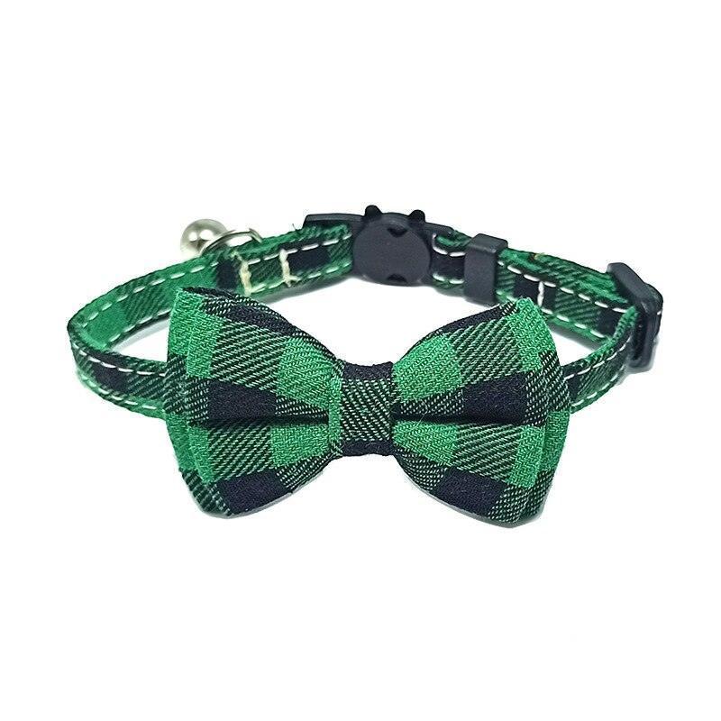 Pet Collar Cute Adjustable Plaid Cat Bow Tie - HEPSIBAH SHOP