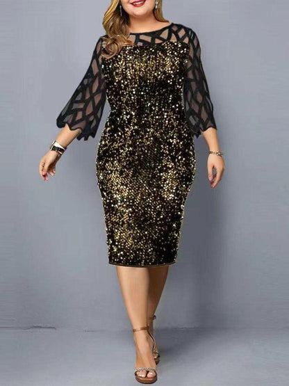 Party Dress Plus Size Ladies - HEPSIBAH SHOP