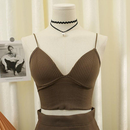 Knitted Binder Chest Woman Tank Tops - HEPSIBAH SHOP