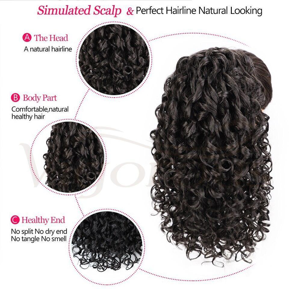 Synthetic Drawstring Puff Ponytail Afro Kinky Curly Hair Extension - HEPSIBAH SHOP