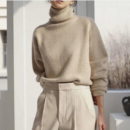 WYWM Cashmere Elegant Turtle Neck Women Sweater - HEPSIBAH SHOP