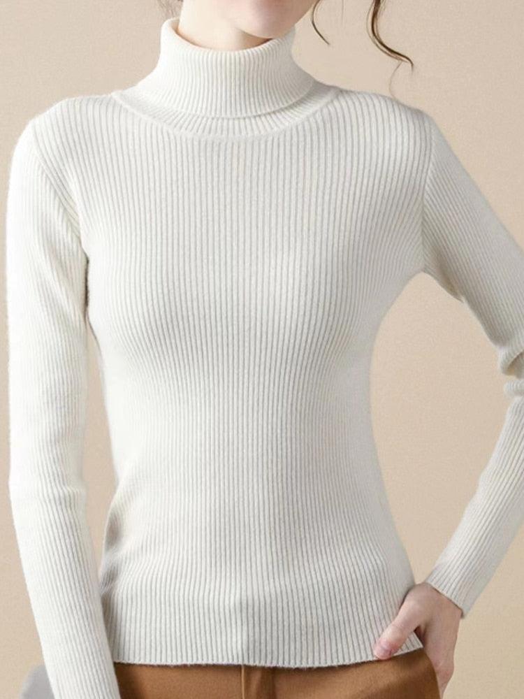 ABRINI Women Turtleneck Sweaters - HEPSIBAH SHOP