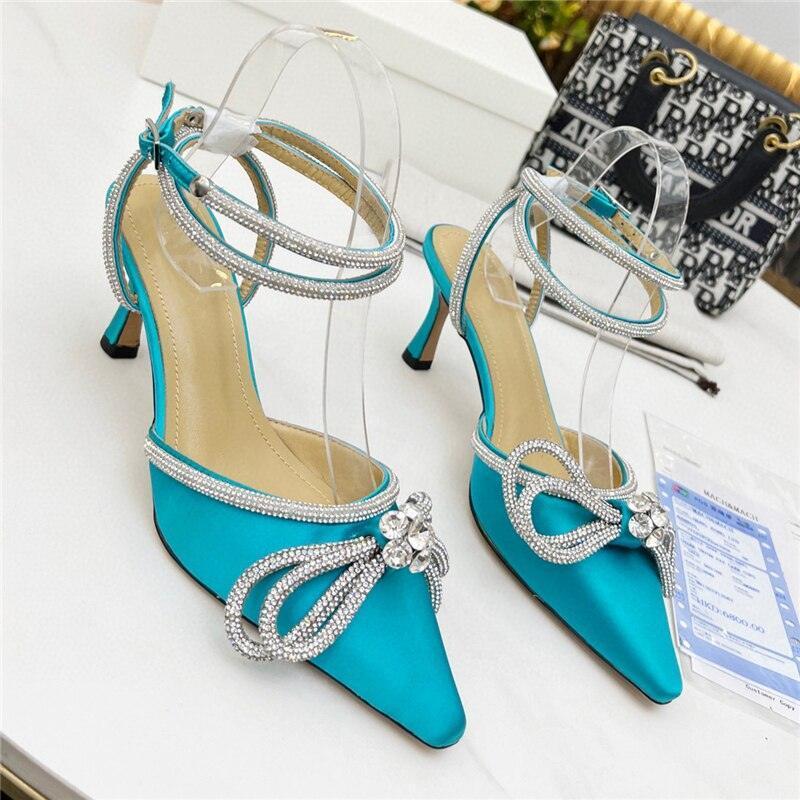 Luxury Satin Pointed Toe Sandals For Girls - HEPSIBAH SHOP