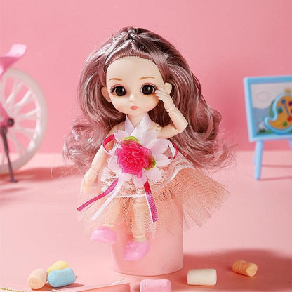 Doll Girl Toy Mini Doll Movable Joint Baby 3d - HEPSIBAH SHOP