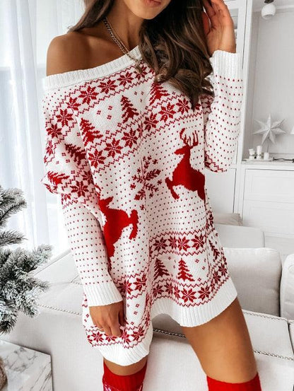 Christmas Dress For Women Sweater - HEPSIBAH SHOP