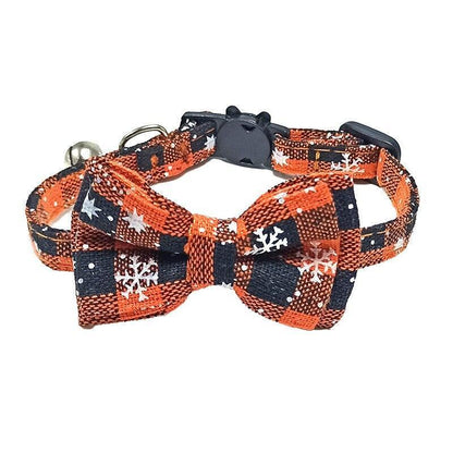 Pet Collar Cute Adjustable Plaid Cat Bow Tie - HEPSIBAH SHOP