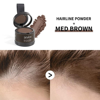 Water Proof hair line powder in hair color Edge control Hair Line Shadow Makeup Hair Concealer Root Cover Up Unisex Instantly - HEPSIBAH SHOP