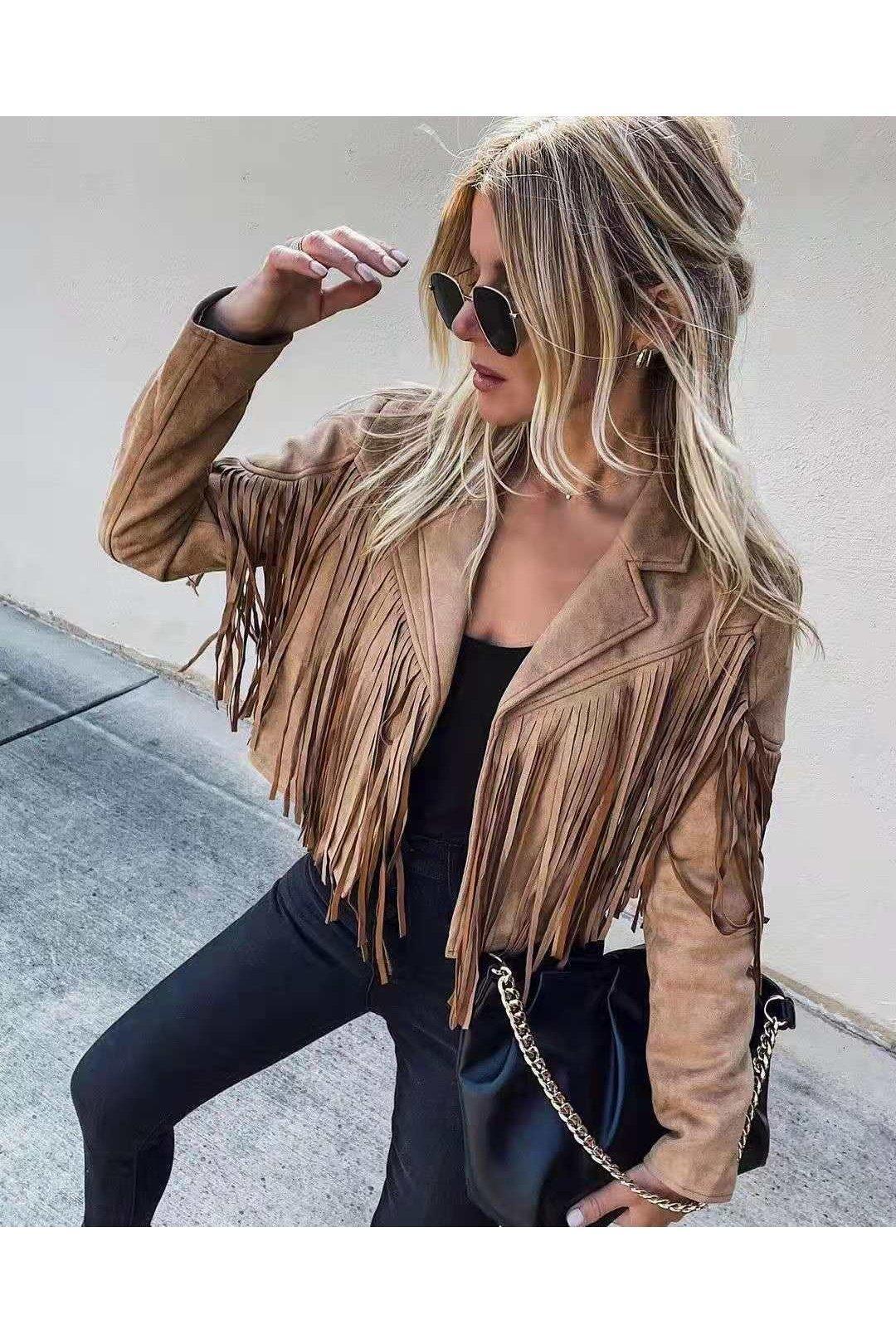 Women's Suede Leather Jacket - HEPSIBAH SHOP