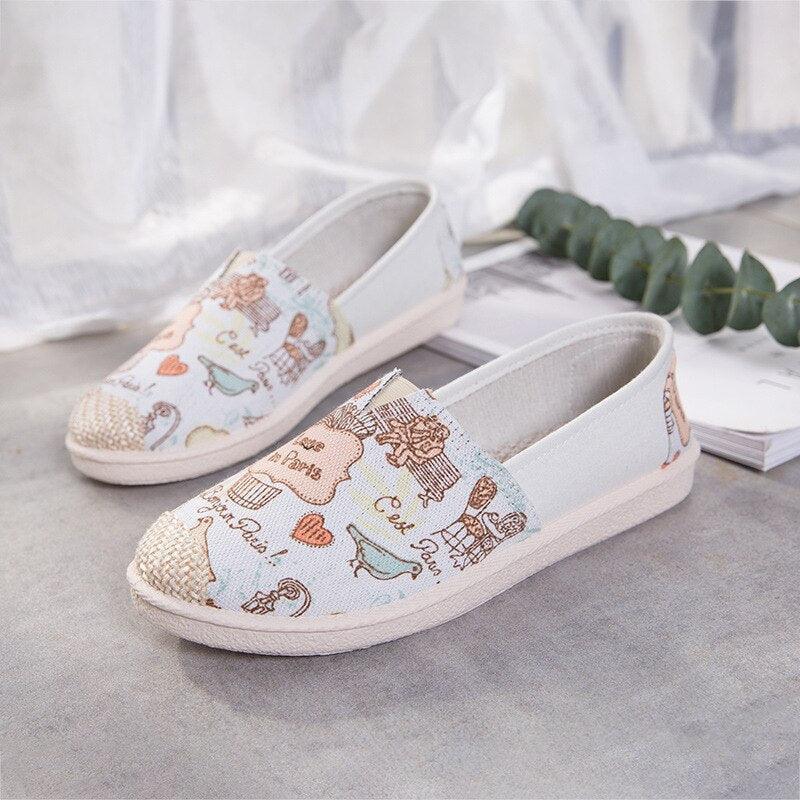 New Print Women Sneakers Slip On Light Mesh - HEPSIBAH SHOP