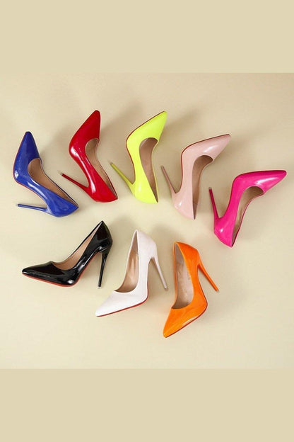 Stiletto Heel Pointed Toe Court Shoes - HEPSIBAH SHOP