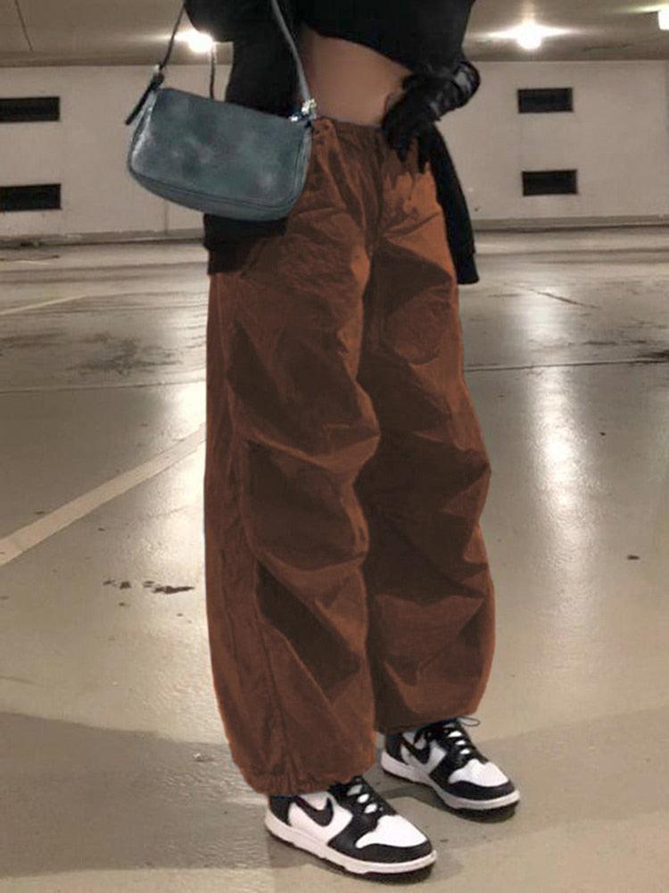 Streetwear Drawstring Cargo Pants - HEPSIBAH SHOP