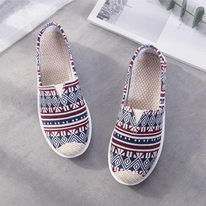 New Print Women Sneakers Slip On Light Mesh - HEPSIBAH SHOP