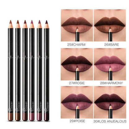 6-12Pcs/Set Waterproof Pencil Lipstick Set - HEPSIBAH SHOP