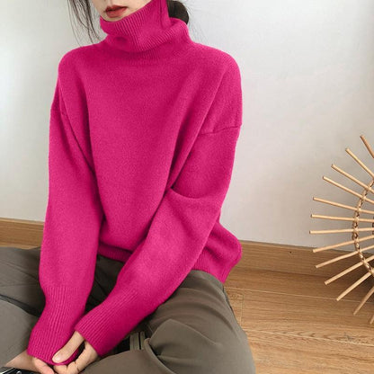 WYWM Cashmere Elegant Turtle Neck Women Sweater - HEPSIBAH SHOP