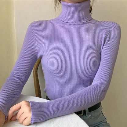 ABRINI Women Turtleneck Sweaters - HEPSIBAH SHOP