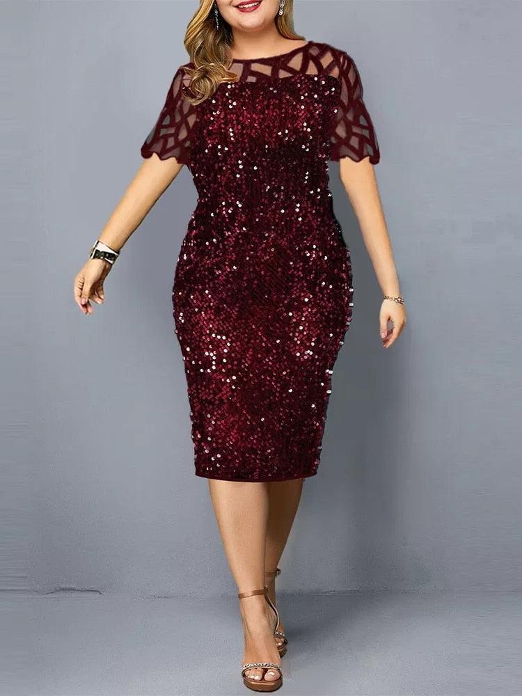 Party Dress Plus Size Ladies - HEPSIBAH SHOP