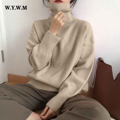 WYWM Cashmere Elegant Turtle Neck Women Sweater - HEPSIBAH SHOP