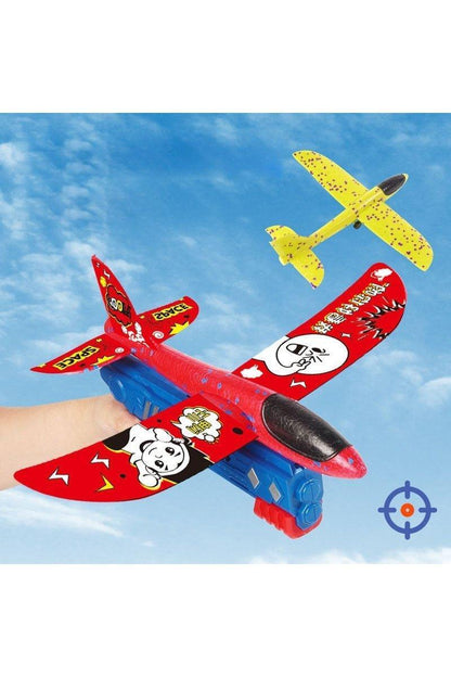 Foam Plane 10M Launcher Catapult Airplane Gun Kids Toy - HEPSIBAH SHOP