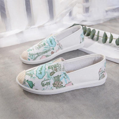 New Print Women Sneakers Slip On Light Mesh - HEPSIBAH SHOP