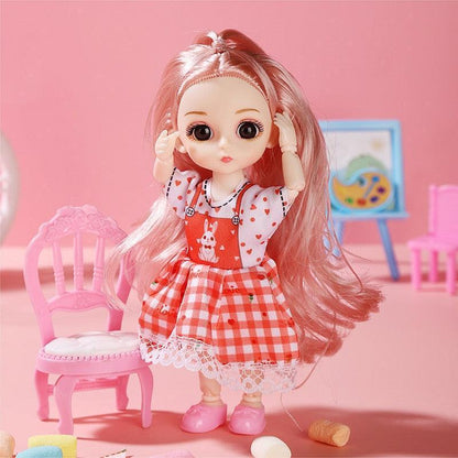 Doll Girl Toy Mini Doll Movable Joint Baby 3d - HEPSIBAH SHOP