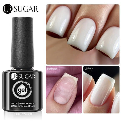 UR SUGAR 7ml Gold Glitter Gel Nail Polish Platinum Shining Mineral Sequins Soak Off UV LED Gel Nail Semi Permanent Manicure - HEPSIBAH SHOP