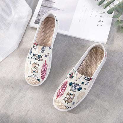 New Print Women Sneakers Slip On Light Mesh - HEPSIBAH SHOP