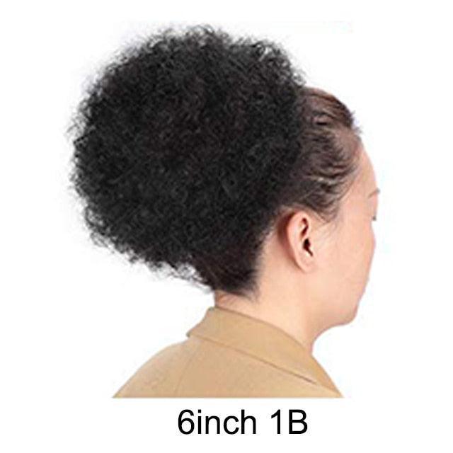 Short Afro Puff Synthetic Hair Extention - HEPSIBAH SHOP