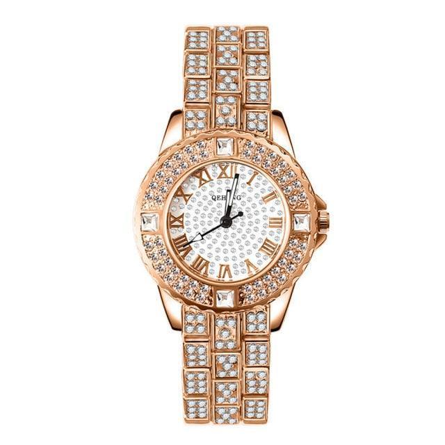 Diamond Crystals Watch and Bracelet Set - HEPSIBAH SHOP